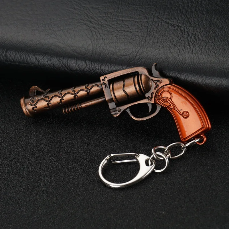 2019 New PUBG FPS Game Player Unknown Battle Grounds 3D Keychain Weapon Gun Car Revolver eat chicken game Men Women car keychain