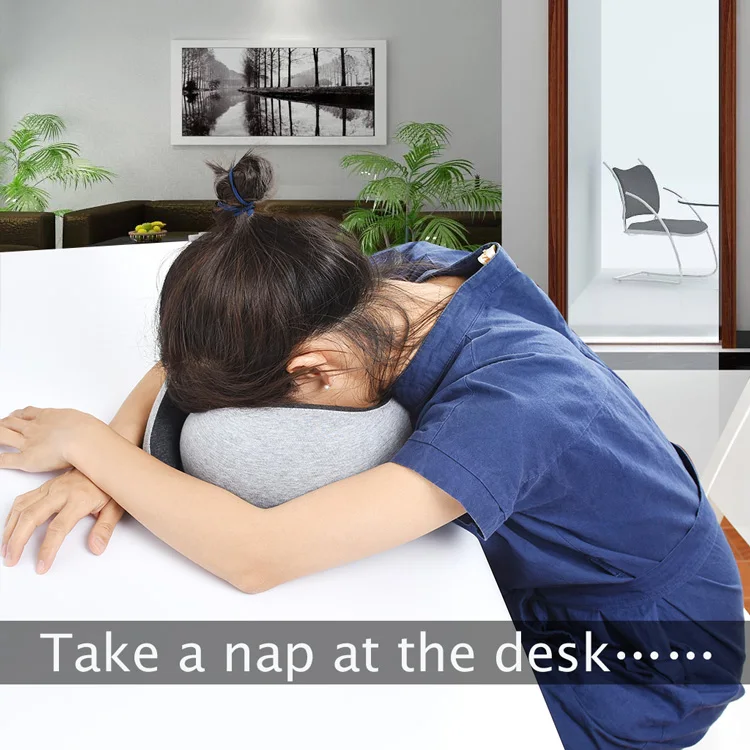 Personalized U shape travel neck pillow inflatable scarf neck rest pillow memory foam pillow