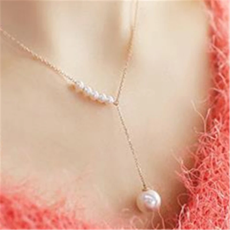 

2019 Pearl Clavicle Chain Pendant Necklace Imitation Pearls Choker Necklace For Women Jewelry Gift Party Z4