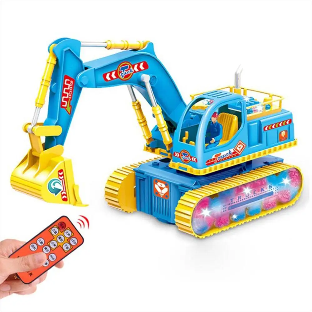 

Excavator With Light and Music Construction Entertainment Mini Vehicle Model Engineering car tractor brinquedos