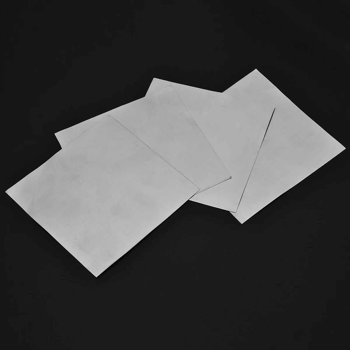 Portable 5Pcs 0.2mm Thickness High Purity Zinc Sheet 99.9% Pure Zinc Plate 140x140mm For DIY Science Lab Tools Accessories