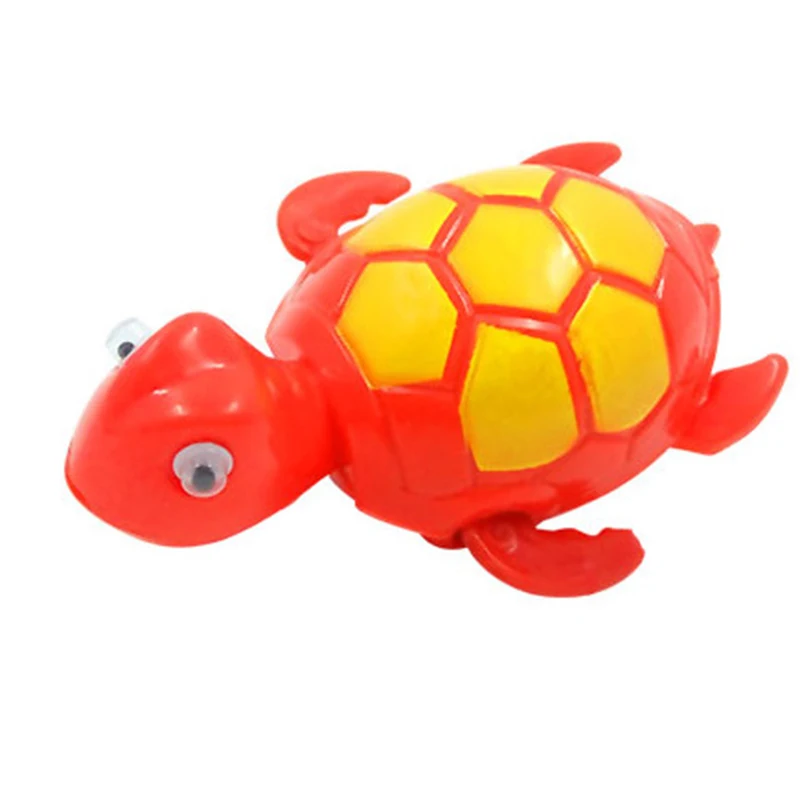 Игрушка для ванны для детей, летние заводные на цепочке, для ванной, для душа, для плавания, для воды, игрушки для малышей, утка, игрушечные черепахи, 1 шт, цвет случайный - Цвет: tortoise 833