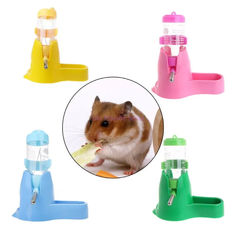 New 80ml 125ml 3 in 1 font b Pet b font Hamster Water Bottle With Food