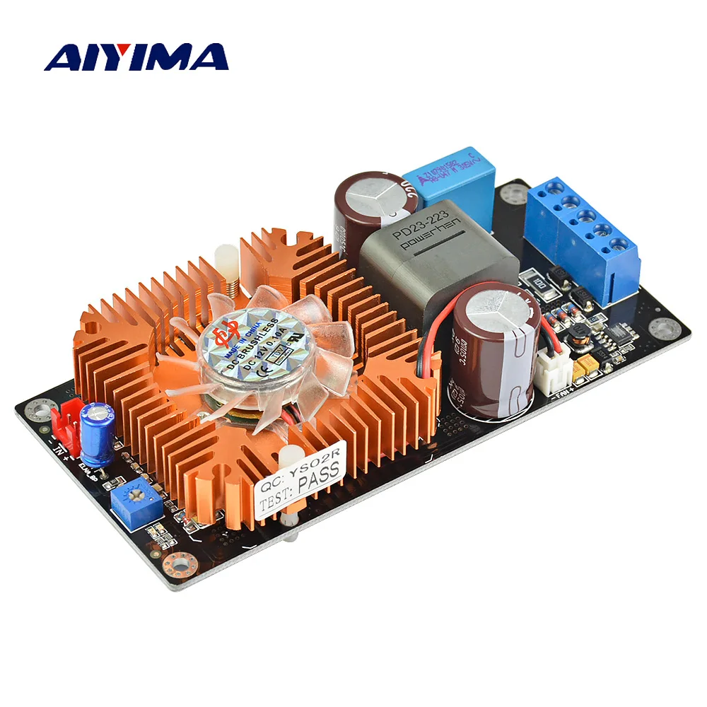 Аудио усилитель AIYIMA 1000 Вт IRS2092 Hi Fi высокая мощность моно сабвуфер цифровая плата