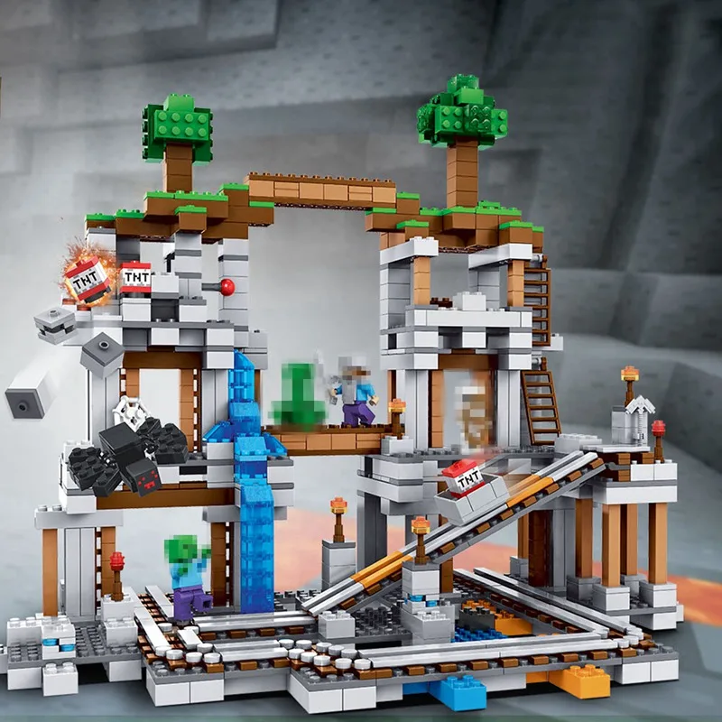

Legoings Minecrafted The Mine 922Pcs Bricks Set Building Blocks Assembled Toys For Children Compatible Legoing Minecraft