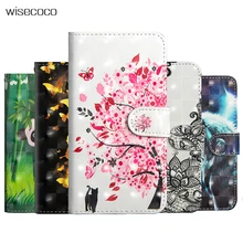 Xiao mi red mi 용 3d 가죽 플립 케이스 참고 7 6 5 5a 6 pro 4 4x s2 y2 6a mi 8 se lite 6x 5x a1 a2 최대 2 지갑 스탠드 전화 케이스(China)