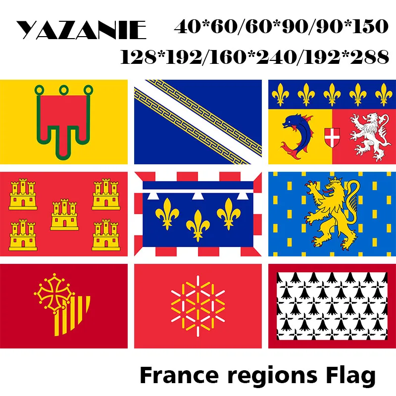 3ft x 2ft France Brittany 90cm x 60cm Flag Banner