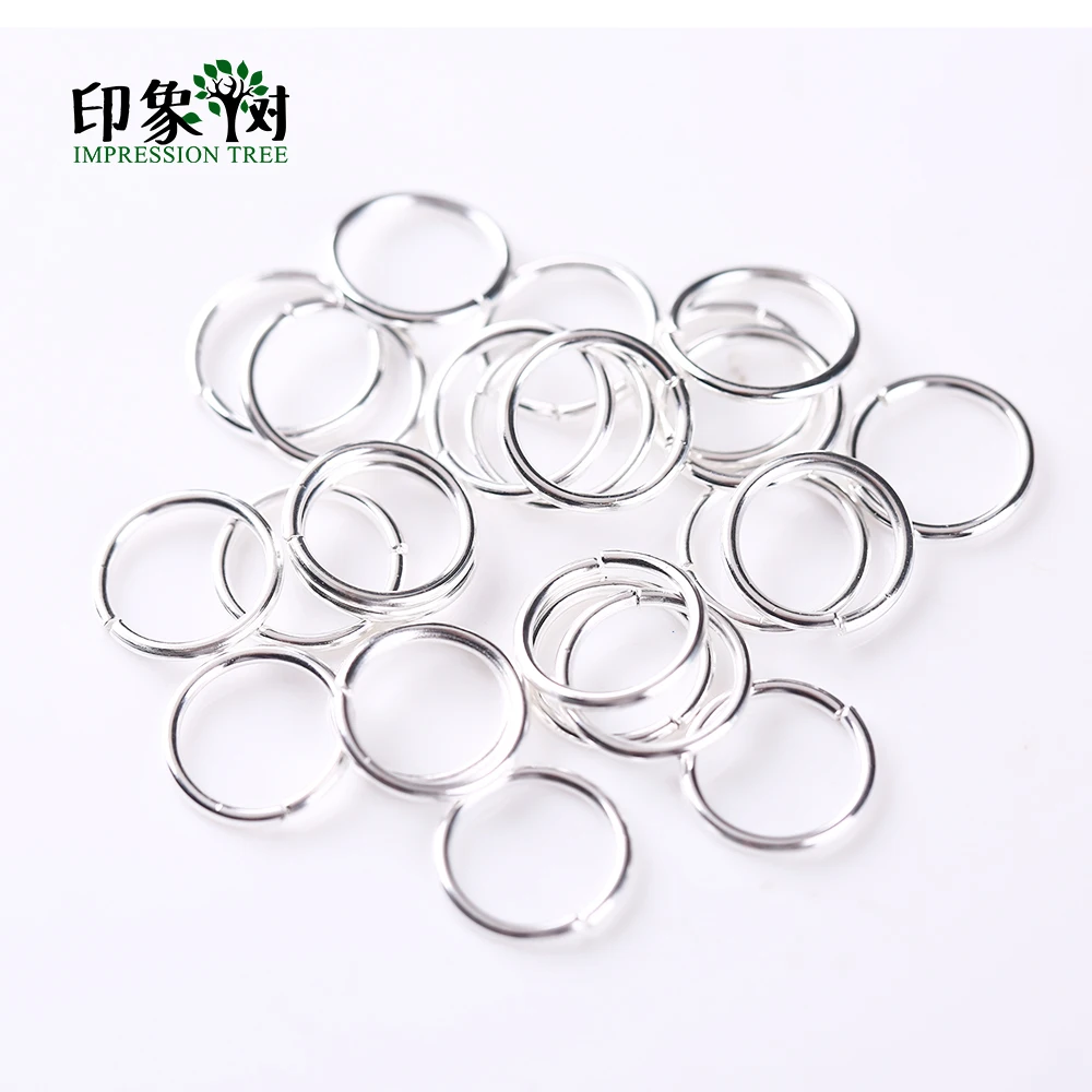 

200Pcs/bag Split Jump O Rings Size 4 5 6 7 8 10 12 14 16 mm Metal Silver Plating Connectors DIY Jewelry Findings Making 1100