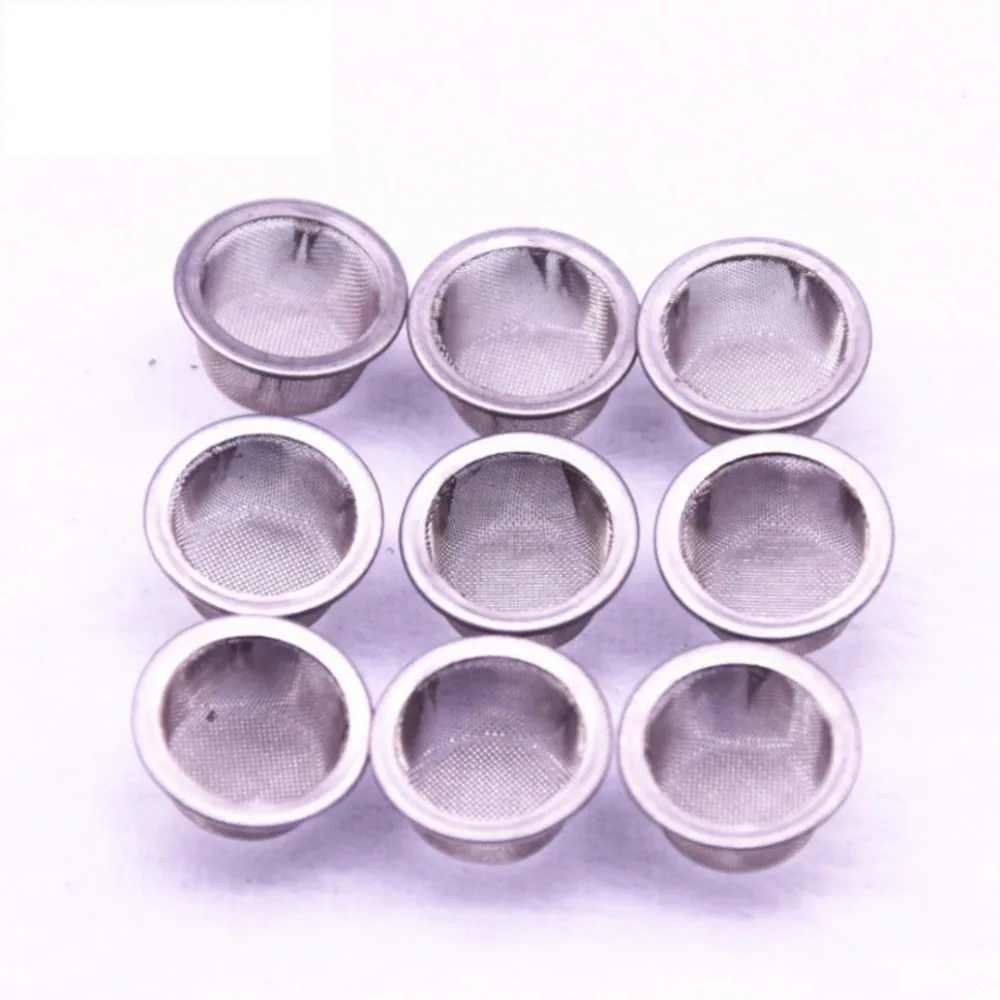 

10pcs 100 Grid Premium Stainless Steel Screen Filters for Crystal Tobacco Smoking Pipes Use