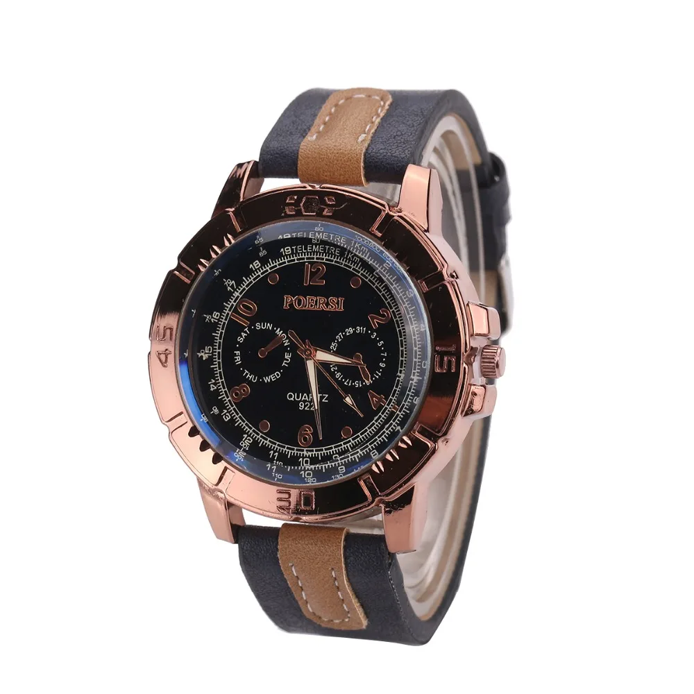 

Uomo leather Watches Men Luxury New Fashion Men's Big Dial Designer Quartz Watch Male Wristwatch relogio masculino relojes