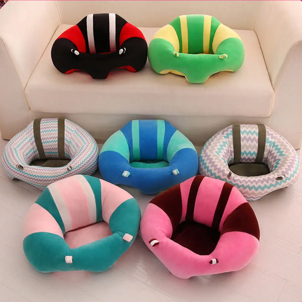 2018 New Fashion Solid Cotton Baby Kids Support Seat Sit Up Soft Chair