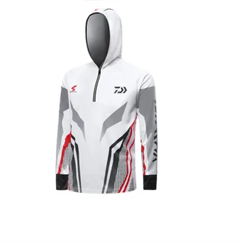 

2019 New Daiwa Summer Fishing Clothing Long Sleeve Deep Sea Sunscreen Breathable Clothes Anti-uv Ultrathin Fishing Shirt