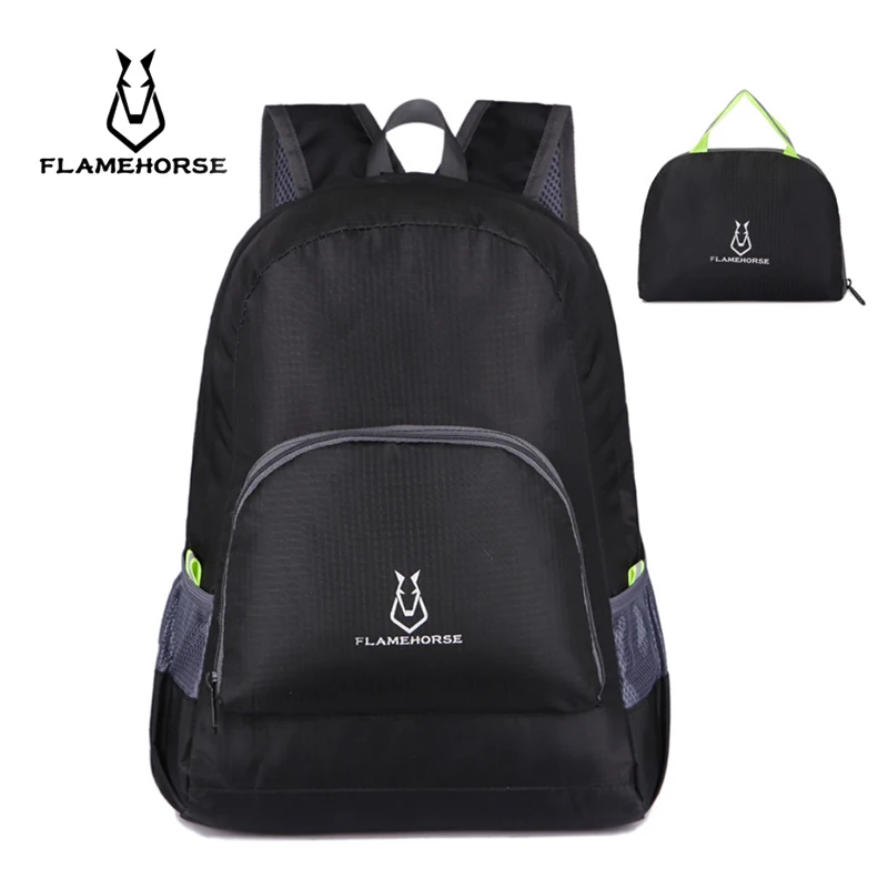

FLAME HORSE Foldable Travel Backpack Male Waterproof Women men school backpacks for girls teenagers sac a dos Folding Bag 2019