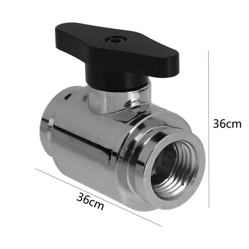 Универсальное водяное охлаждение G1/4 вентиляционный клапан латунный хромированный внутренний зубчатый водяной шаровой клапан водный контроль для ПК система водяного охлаждения