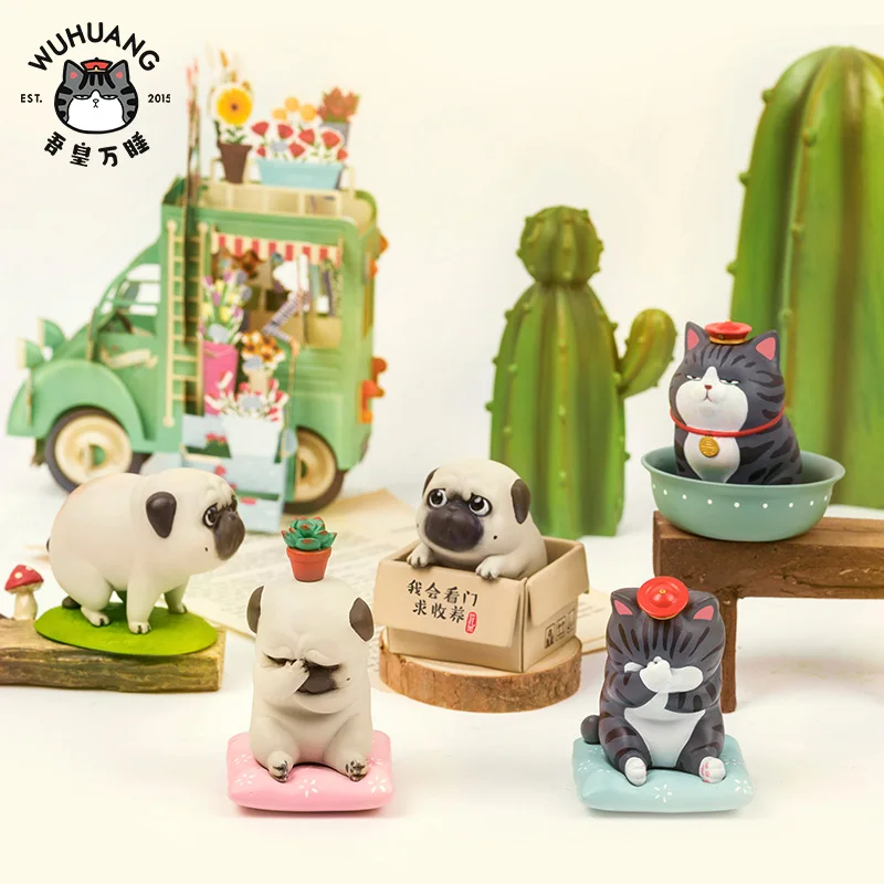 Wuhuang 52 игрушки кошки собаки модные игрушки орнамент модель куклы глухая коробка
