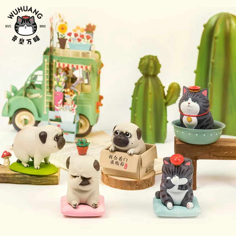 Wuhuang 52 игрушки кошки собаки модные украшение модель куклы глухая коробка|Набор