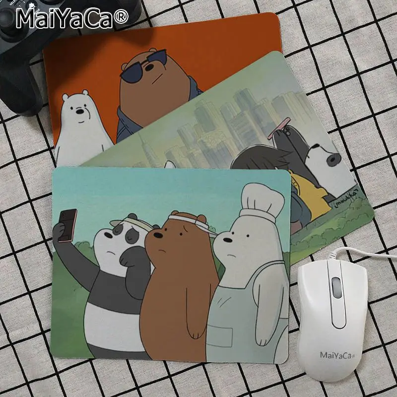

Maiyaca New Printed We Bare Bears Anti-Slip Durable Silicone Computermats Smooth Writing Pad Desktops Mate gaming mouse pad
