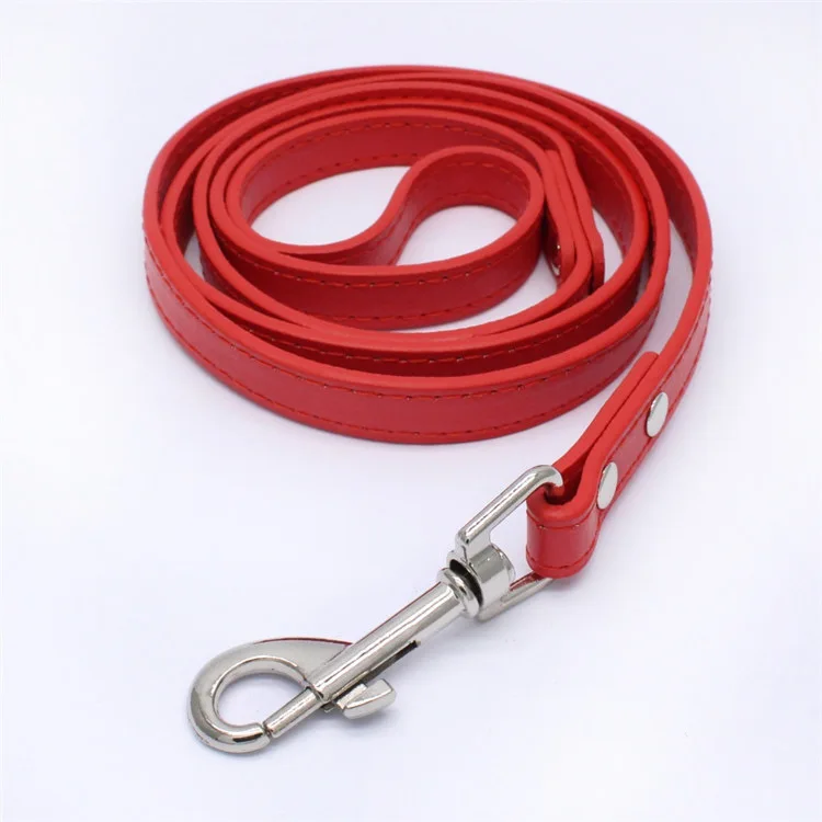 Hot Sale Solid Breakaway Leather Pet Cat Puppy Perro Leash For Teddy