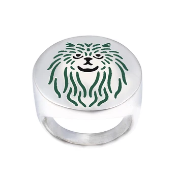 

Wholesale Persian Cat Ring with color selection enamel lovers and owners-unisex free ship -10Pcs/Lot