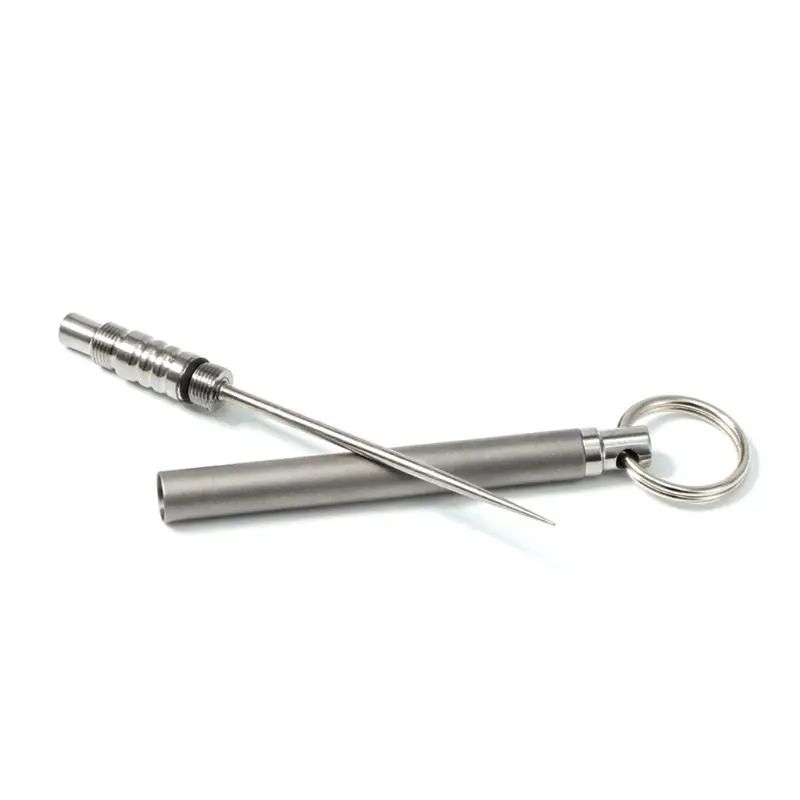 

Pure Titanium Waterproof Toothpick Reusable Fruit Fork Pick With Toothpick Case