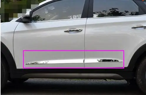 FOR 2015 2016 HYUNDAI TUCSON TL CHROME SIDE DOOR  GARNISH BODY MOLDING