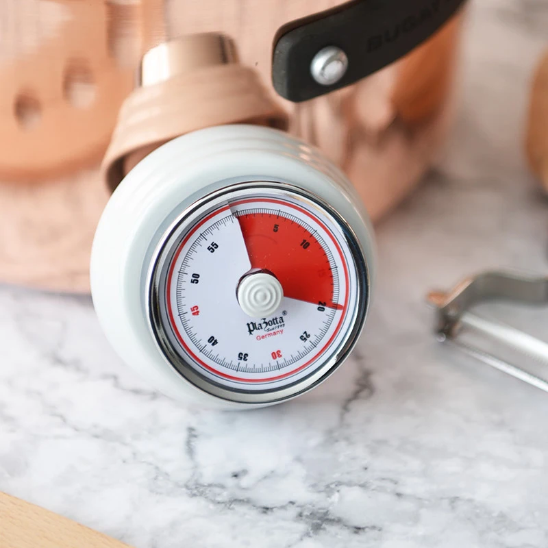 55 минут кухонный таймер механический таймер для приготовления пищи часы для выпечки напоминание нержавеющая сталь ручной обратный отсчет магнитные часы