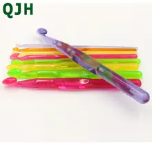 Разноцветные 9 шт. крючки для вязания крючком пластиковые акриловые крючки для вязания крючком иглы