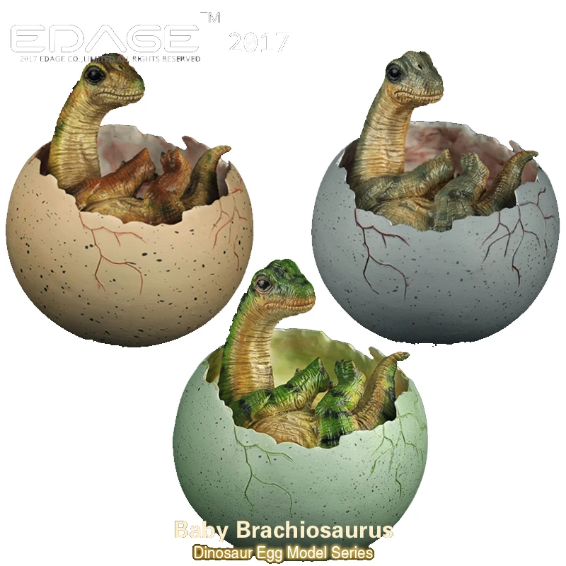 2018 CE аутентификация EDAGE Baby Brachiosaurus Jurassic World модель Dragon Of Dinosaur Egg инкубационная