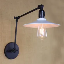 Луи Поульсен scone light E27 Лофт американский ретро старинные железа бра регулируемый антикварные настенные промышленные лампы с выключателем
