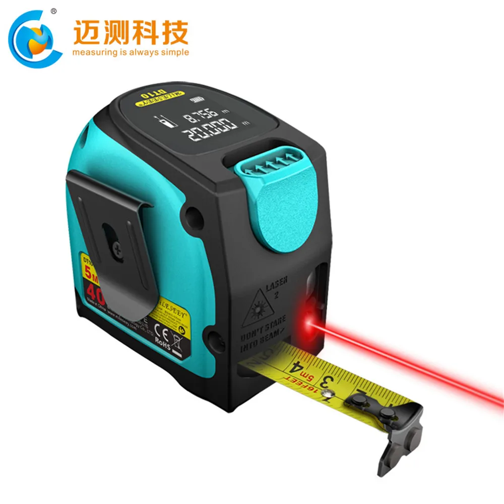 

DT10 2-in-1 Digital Laser Measure with LCD Display Measuring Tape Laser Range Finder Measurement Tool