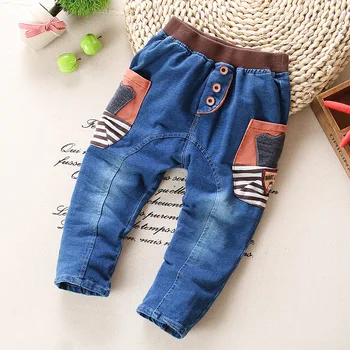 

sale spring autumn baby boys cotton jeans cartoon child denim pants baby boy clothes kids