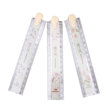 Aihao 30cm Natural Story Cute Templat Plastic Folding Rulers Drawing Student Children Stationery School Supplies Gift For Kids