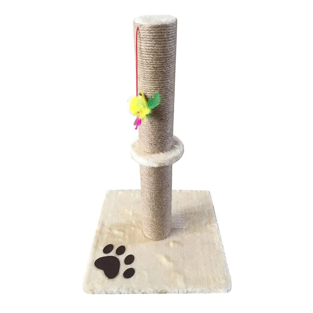 Beige LanLan Pet Cat Складная Когтеточка с колонной для обучения - Цвет: Beige