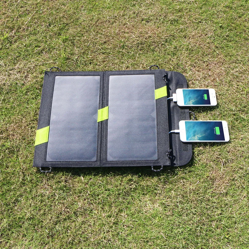 Trendy Outdoors Portable Solar Charger Total 5V 4A Solar Panel Charger Dual USB Solar Phone Tablets