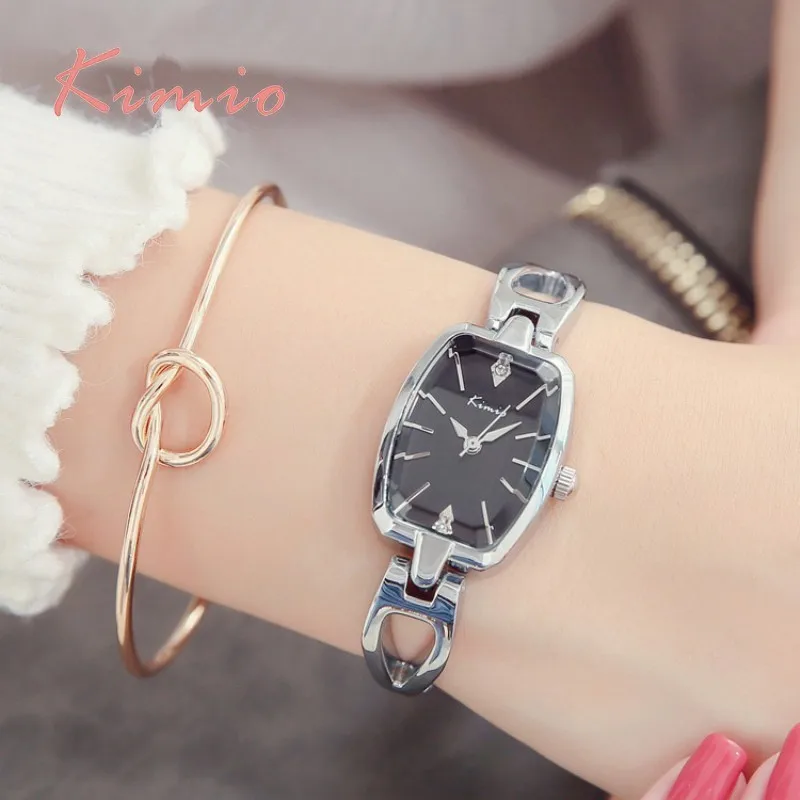 KIMIO Retro Tonneau Ladies Watch Women Rectangle Hollow Women Watches Quartz Bracelet Watch Strap Luxury Brand Rose Gold Watch KIMIO Retro Tonneau Ladies Watch Women Rectangle Hollow Women Watches Quartz Bracelet Watch Strap Luxury Brand Rose Gold Watch