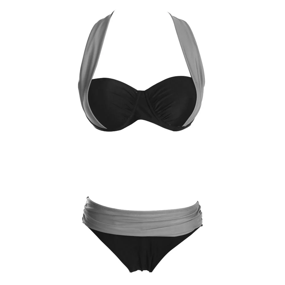 2017 New Sexy Bikinis Women Pushup Padded Bra High Waisted Bathing