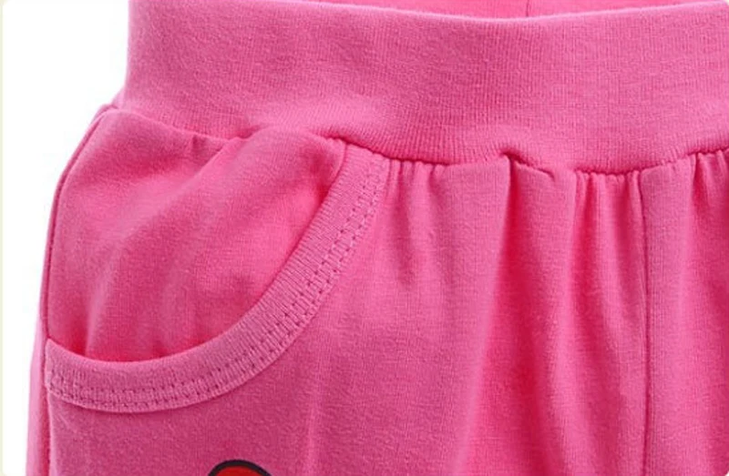 Летние комплекты одежды для девочек; Модная хлопковая Футболка с рисунком Минни для маленьких девочек и шорты; комплект повседневной одежды для малышей