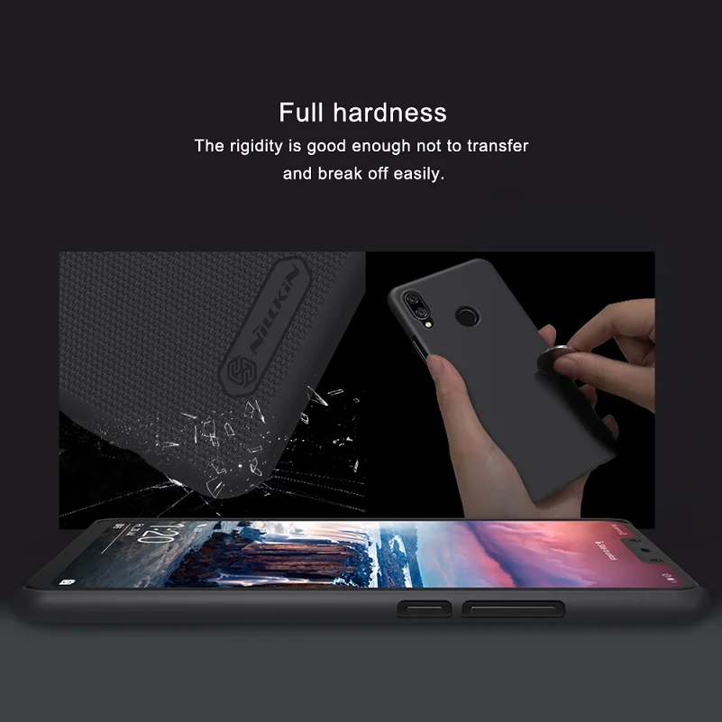 Для huawei nova 3i чехол-накладка на заднюю панель 6,3 ''NILLKIN матовая жесткая задняя крышка из поликарбоната Подарочный держатель для телефона для huawei P smart Plus чехол