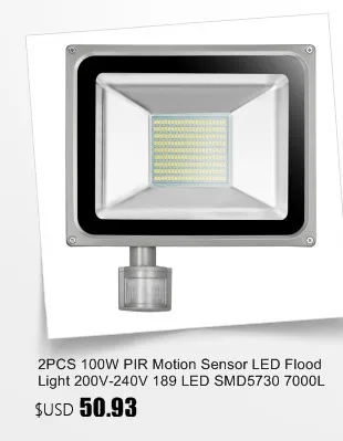 1 шт. 30 Вт 220 V-240 V Светодиодный прожектор светильник 3000LM IP65 движения PIR Сенсор Светодиодный прожектор светильник отражатель Светодиодный точечный светильник лампа для использования вне помещений светильник Инж