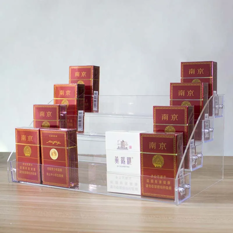 

HUNYOO Makeup lipstick Home Storage Plastic Transparent Acrylic Cigarette Display Stand Glasses Rack Preferred Valentine's Gift