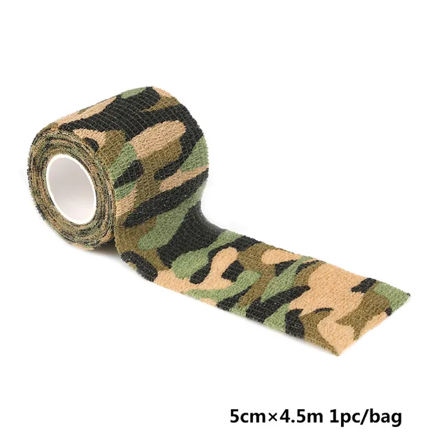 5cmx4.5m Duct Tape Flexibility Camouflage Self adhesive Elastic Bandage