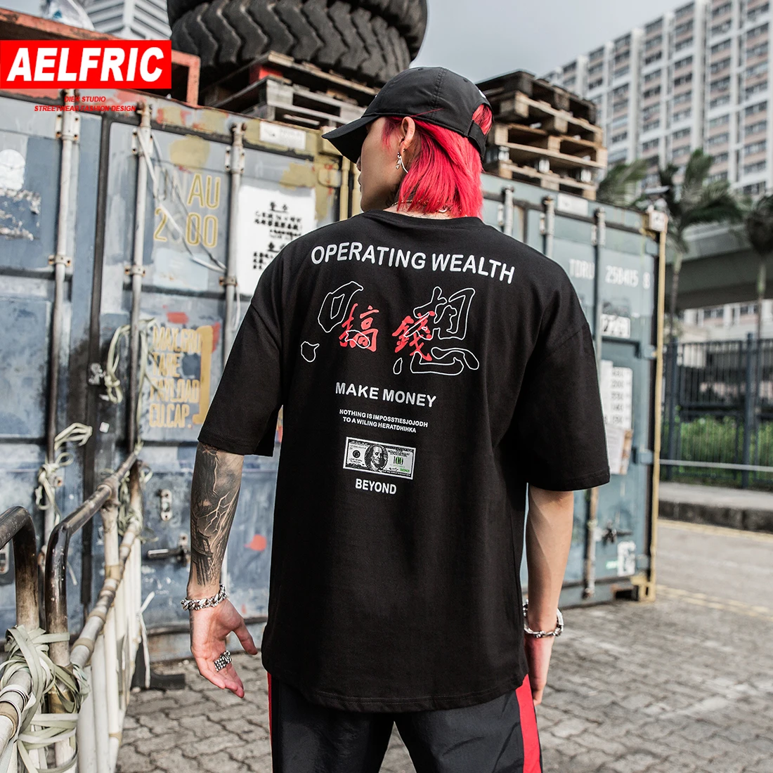 

Aelfric Eden Funny Make Money Graffiti Top Tees Men Summer Harajuku Fashion Casual Cotton Short Sleeve Hip Hop Sreetwear T Shirt
