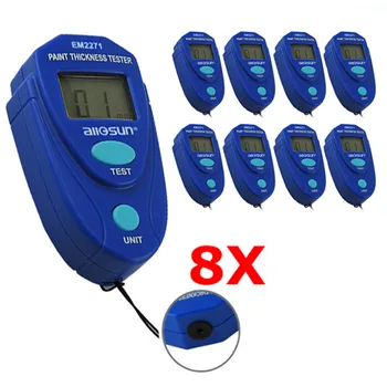 

8 pieces x Mini Car Painting Digital Thickness Tester Paint Thickness Meter 0~2.0mm Epoxy Enamel Coat Coating Thickness Gauge
