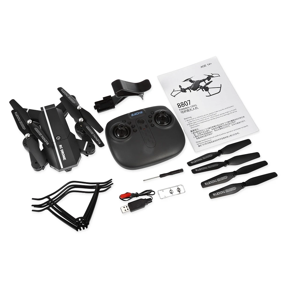 Мини Радиоуправляемый Дрон 8807HD G складной квадрокоптер мини RTF WiFi FPV с HD камерой