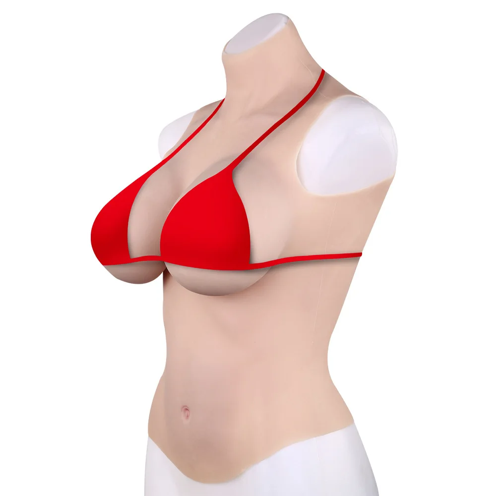 

VISIQI E/F G Cup Top Bionic Skin full silicone very soft half body Silicone breast forms Fake for crossdresser transgender