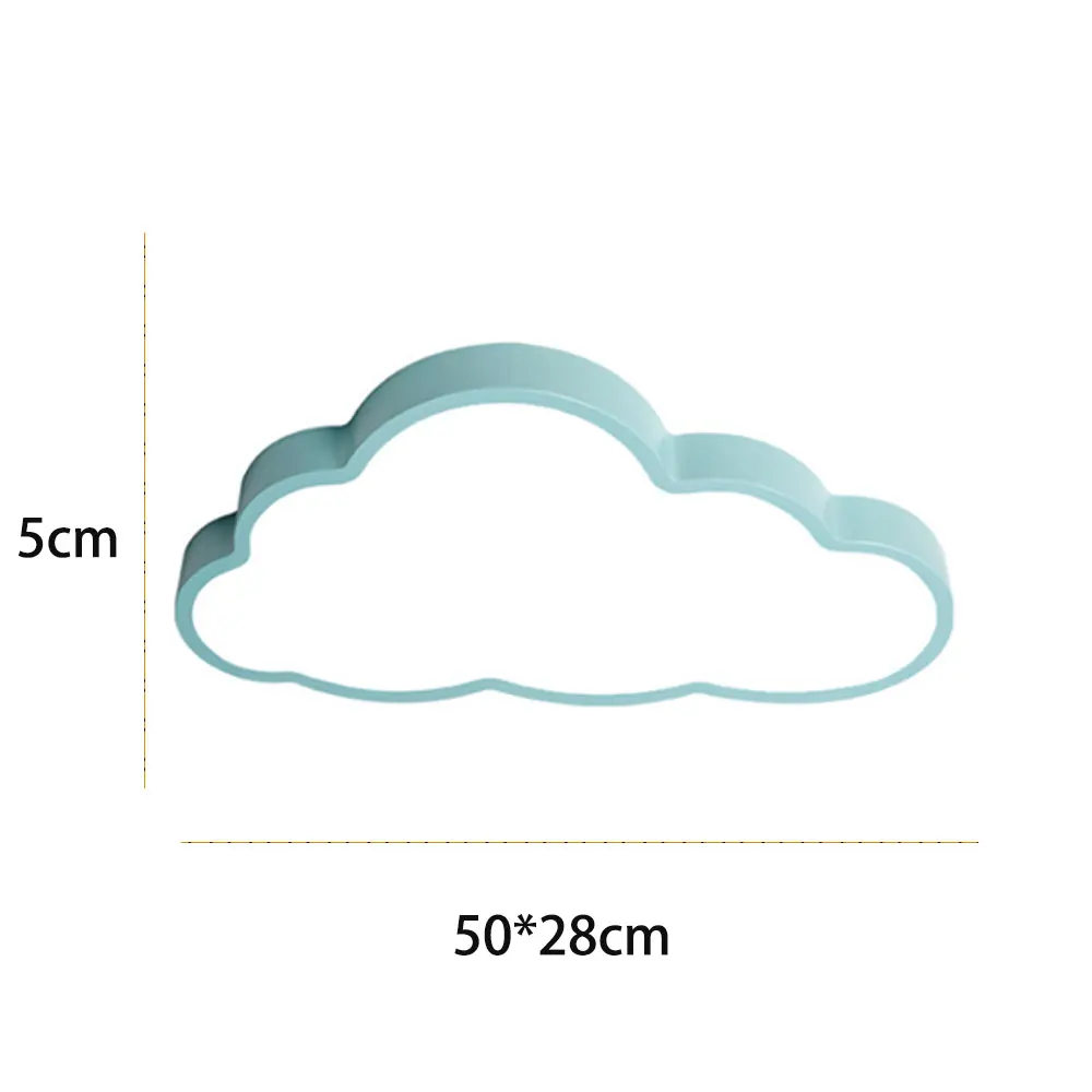 Современные светодиодные потолочные лампы для детей, детская комната, спальня, гостиная, 90-265 в, в форме облака, потолочный светильник с пультом дистанционного управления MY