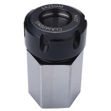 ER 25 Spring Collet Chuck Holder 65mm Hex Collet Block For CNC Lathe Engrave Machine