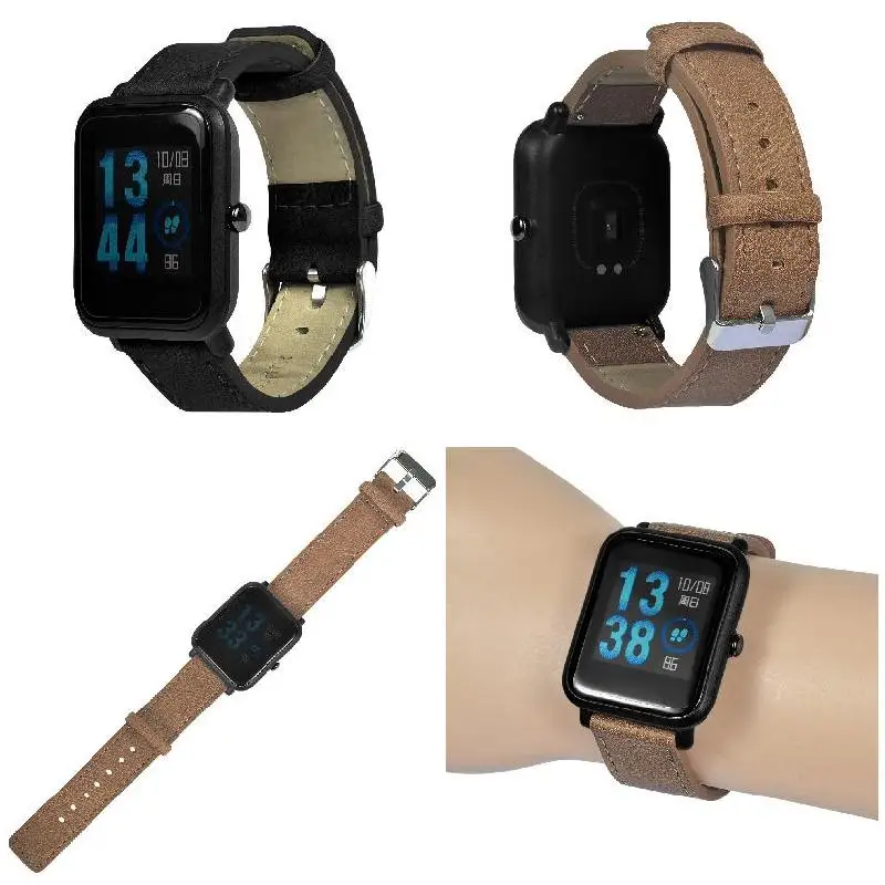 

Newly 20mm Retro Leather Strap Watch Band Watchband with End Link for Huami Amazfit DC128