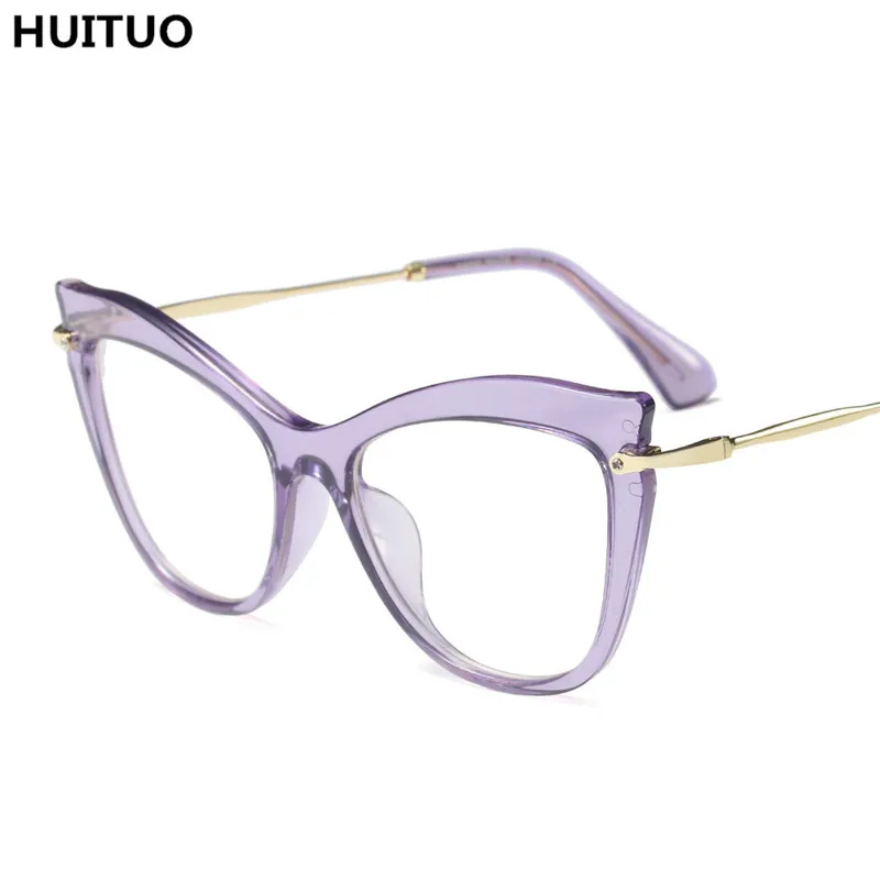HUITUO Модные Ретро оправа для глаз женские круглые очки для близорукости плоские очки для женщин прозрачные очки поддельные очки