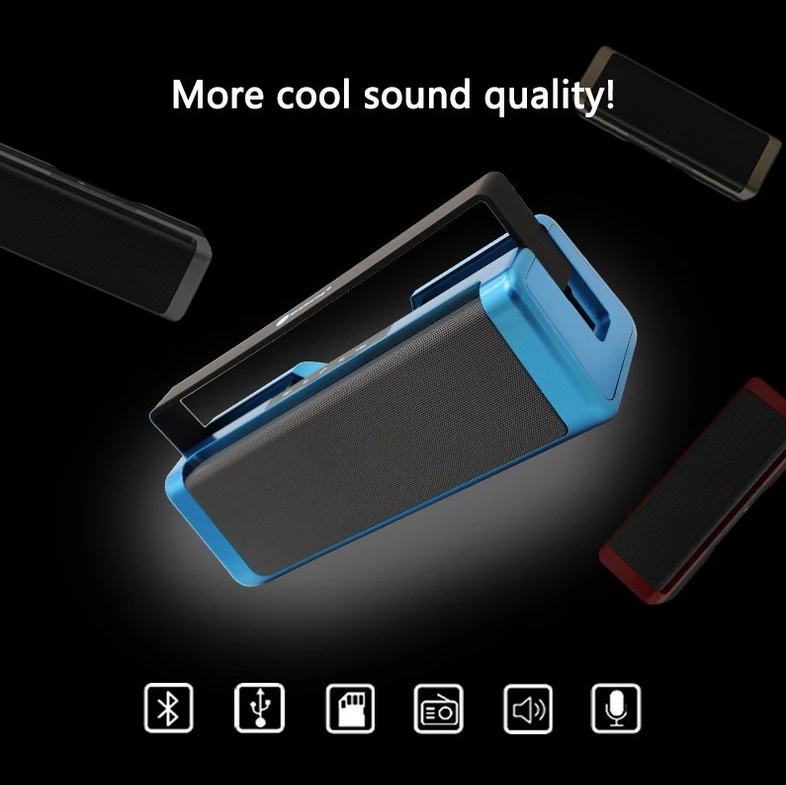 

Outdoor Portable Wireless music box Bluetooth Speaker Dual Stereo Speakers Support FM TF Card MP3 Music receptor